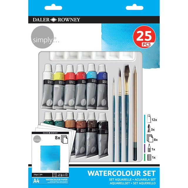 Set acuarela 25 piezas Simply Daler Rowney