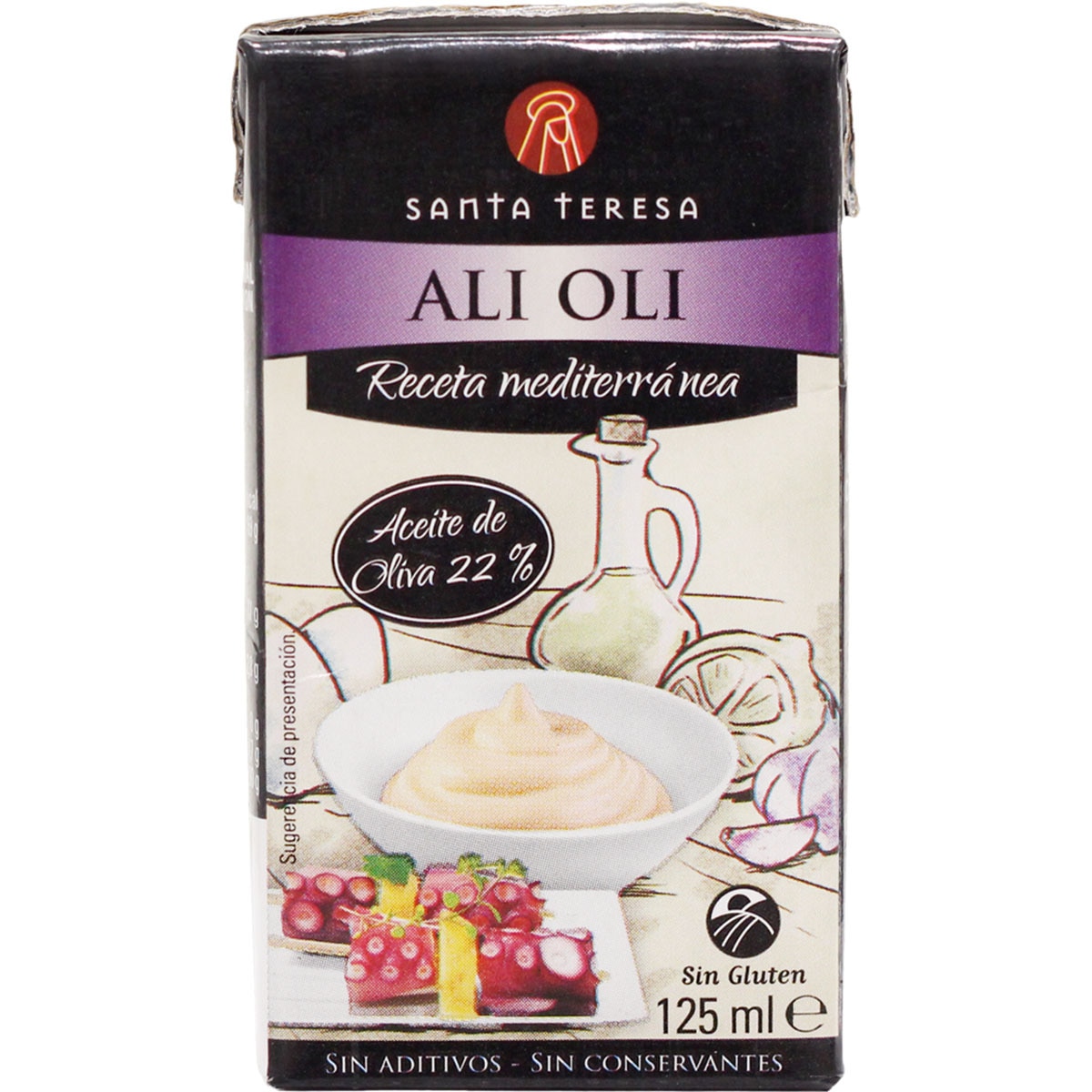 Salsa fresca alioli con aceite de oliva sin gluten envase 125 ml