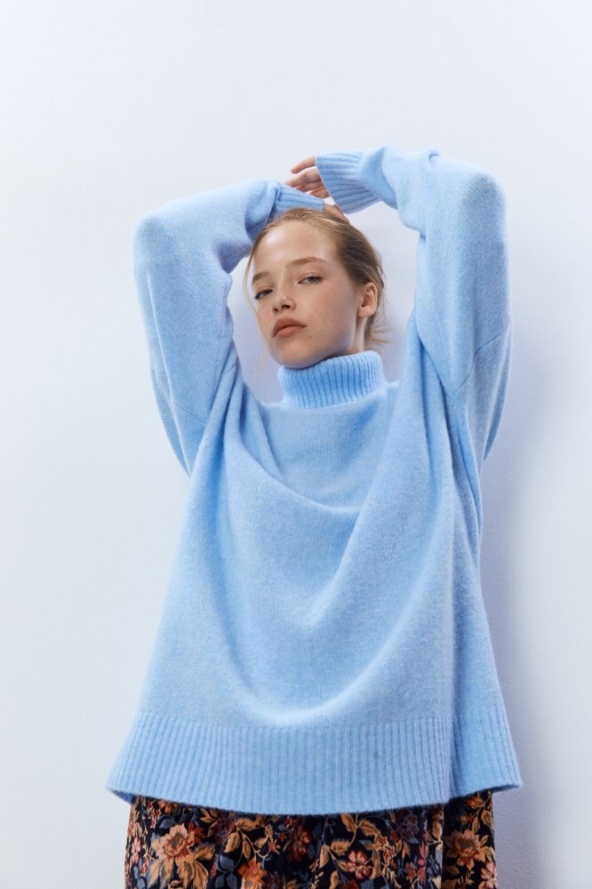 Oversized funnel neck on sale sweater