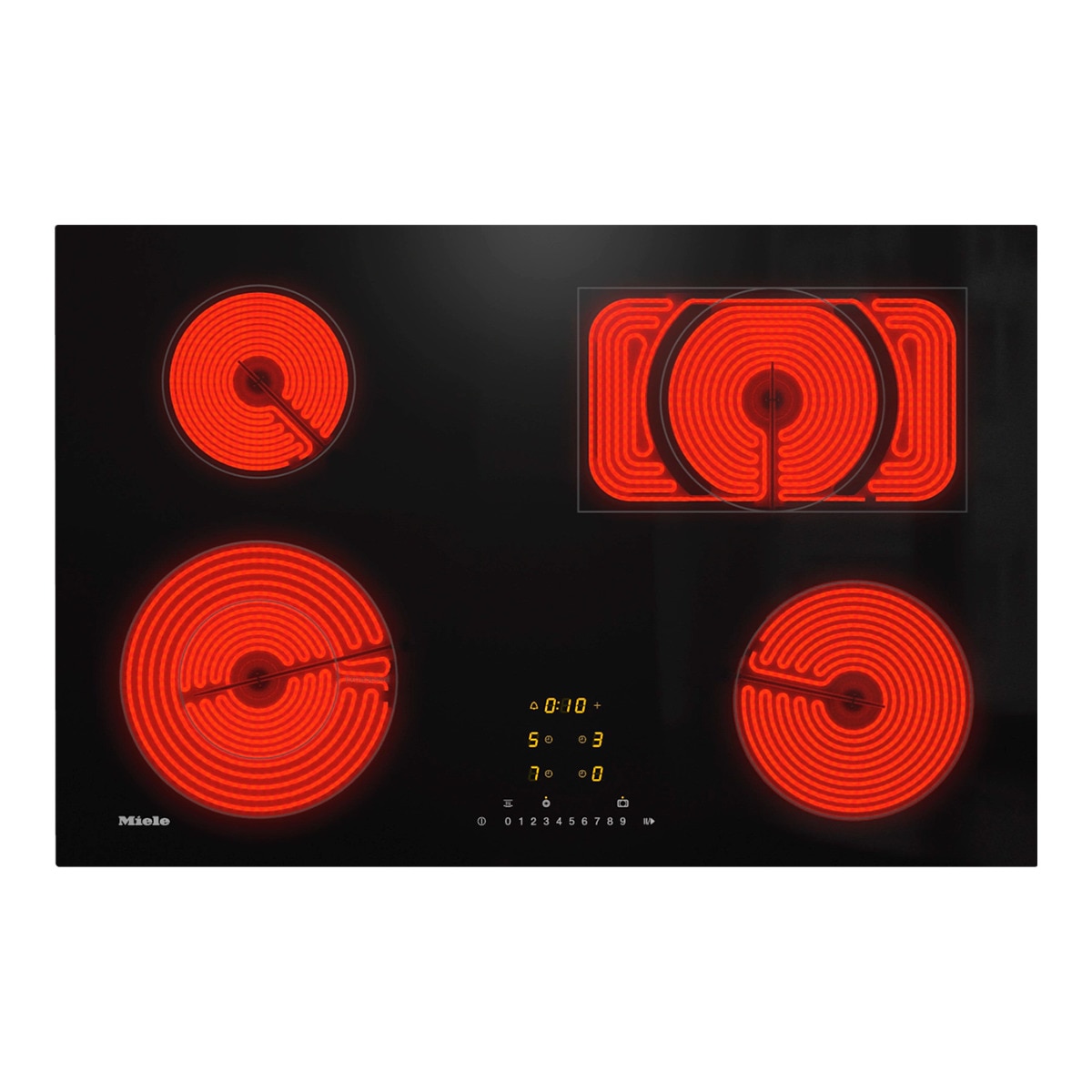 Miele – Placa vitrocerámica Miele K ExtraSpeed, con 4 zonas de cocción- KM 6542 FL.