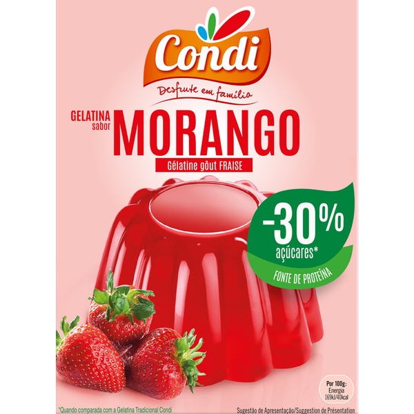 Gelatina de Morango -30% embalagem 114 g
