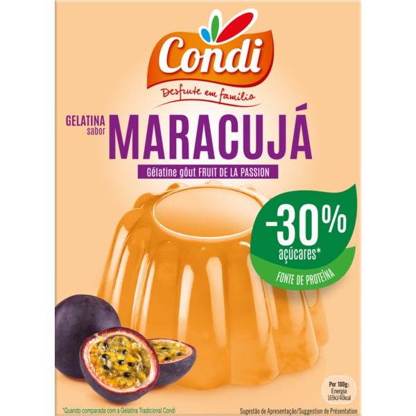 Gelatina de Maracujá -30% embalagem 114 g