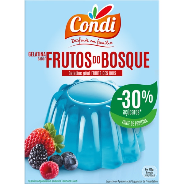 Gelatina Frutos dos Bosques -30% embalagem 114 g