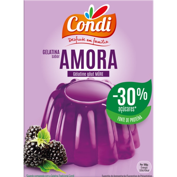 Gelatina de Amora- 30% embalagem 114 g