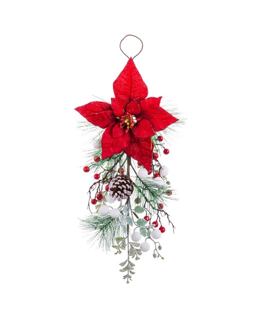 Colgante puerta 1 poinsettia