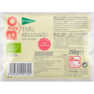 El Corte Inglés Bio Tofu Fumado Ecológico embalagem 250 g
