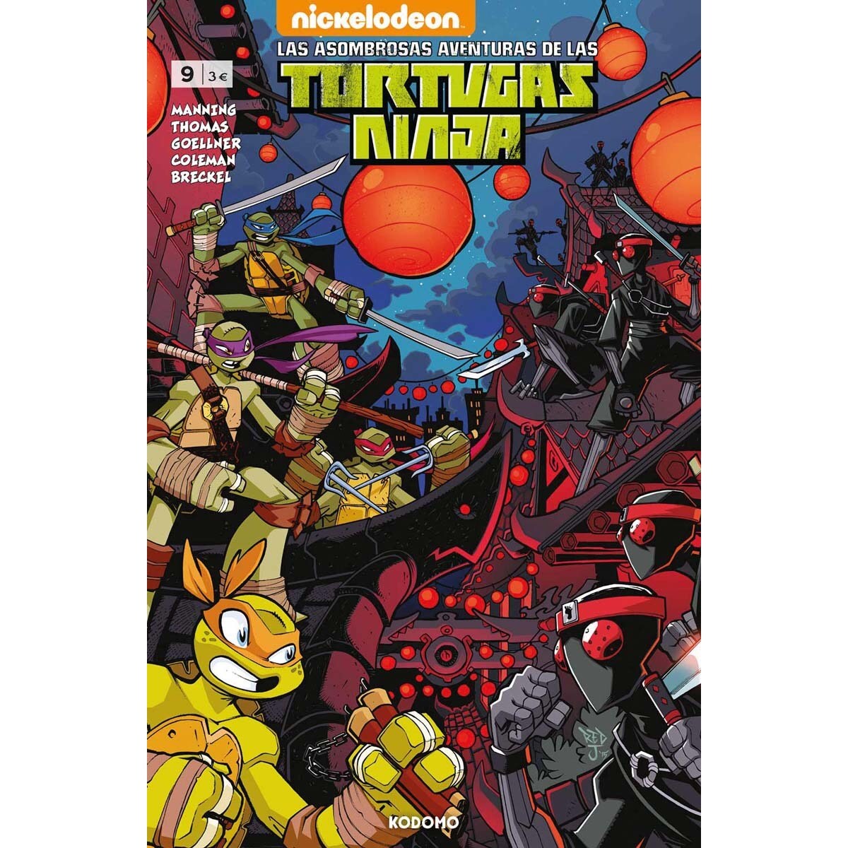 Imagem 0 de Las asombrosas aventuras de las Tortugas Ninja núm. 09 (Capa mole)