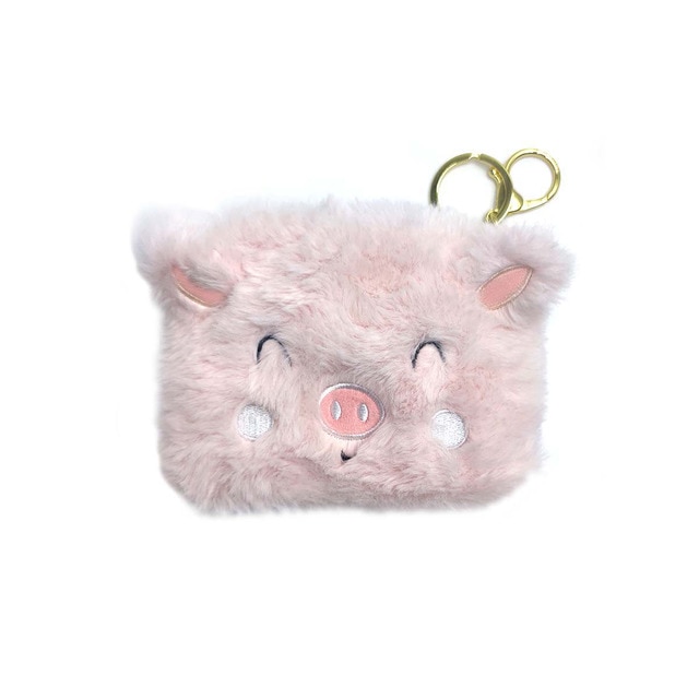Portamonedas cerdito Draeger tono melocotón.