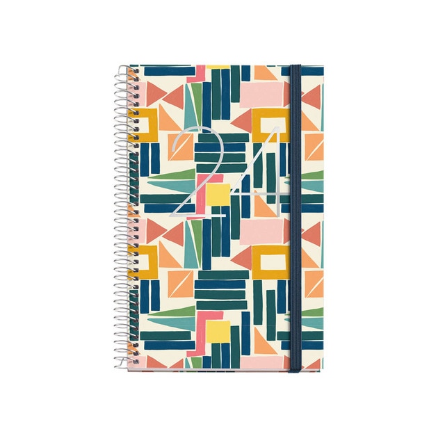 Agenda 2024 117 x 182 mm semana vista Grafica Miquelrius multicolor castellano.