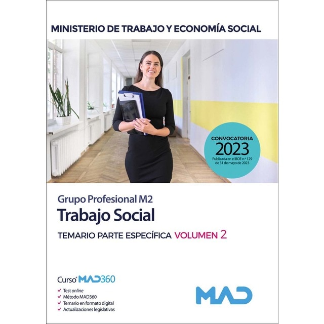 Trabajo Social Ministerio de Trabajo y Economía Social. Test parte específica