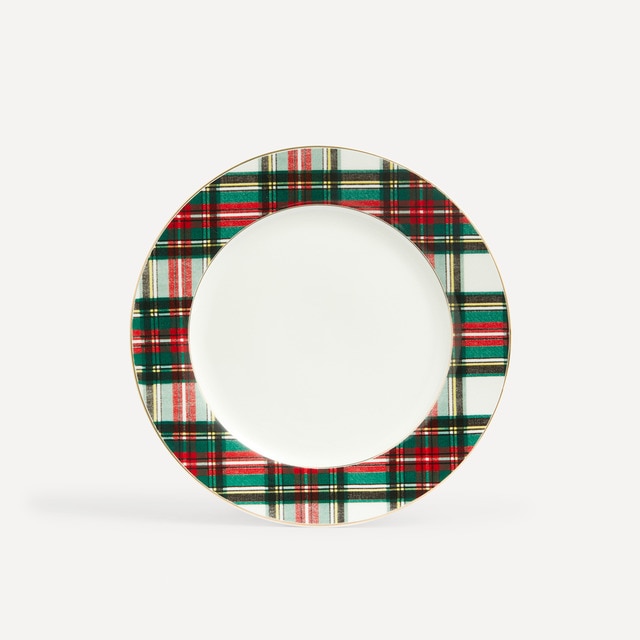 Plato llano Tartán Navidad El Corte Inglés
