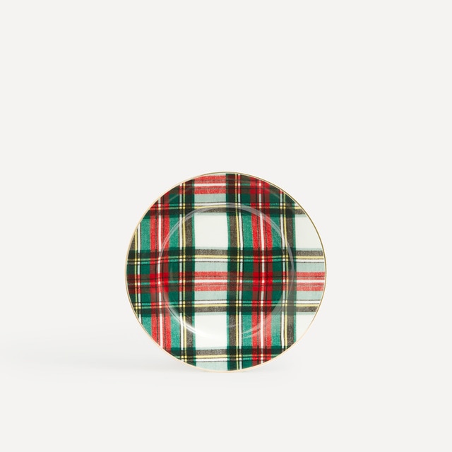 Plato de pan Tartán Navidad El Corte Inglés