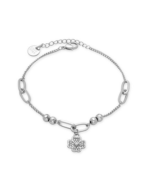 Pulsera Wilya de Circonita Brillante acabado plata