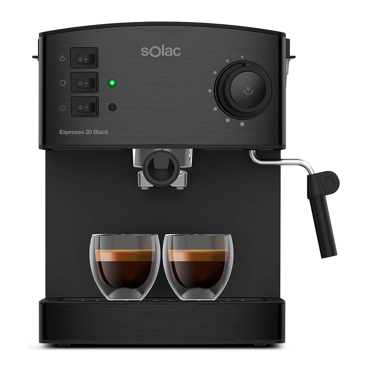 Solac – Cafetera espresso manual Solac Taste Classic M80 Black.