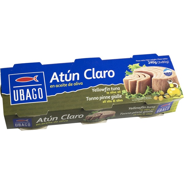Geangelter Thunfisch in Olivenöl, 3er-Pack Dose 52 g netto Abtropfgewicht