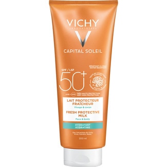 VICHY CAPITAL SOLEIL leche hidratante SPF 50+ tubo 300 ml