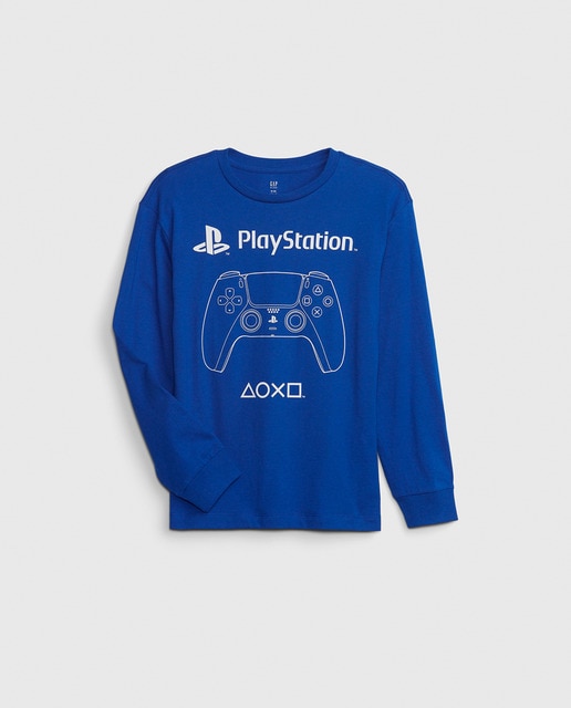 Camiseta de niño con manga larga y estampado delantero