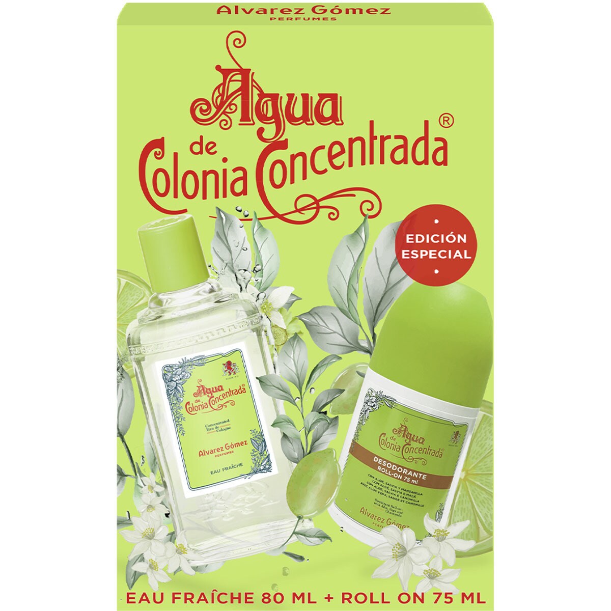 Fraîche estuche con eau de toilette femenina natural spray 80 ml