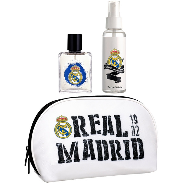 Real Madrid toiletry bag with kids' eau de toilette for boys spray 50 ml + eau de toilette body spray 100 ml