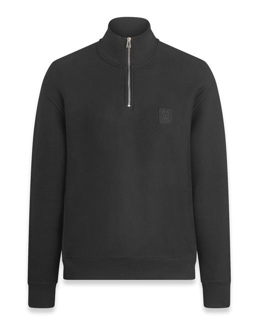 Felpa básica de hombre manga larga con logo pequeño