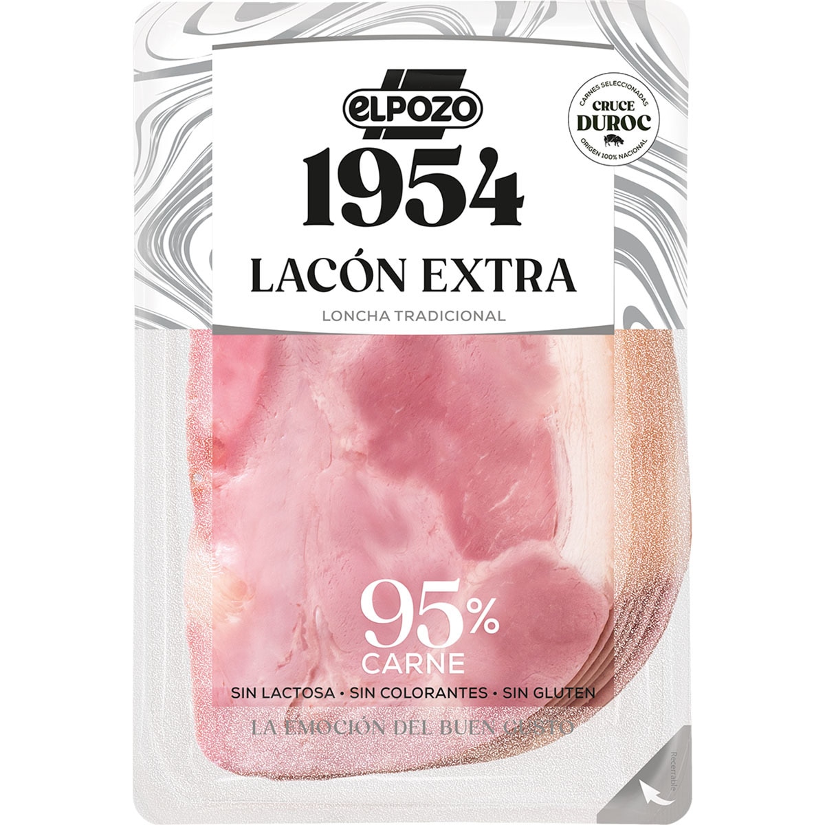 Edición 1954 lacón extra raza Duroc en lonchas sin gluten sin lactosa envase 150 g - Elpozo