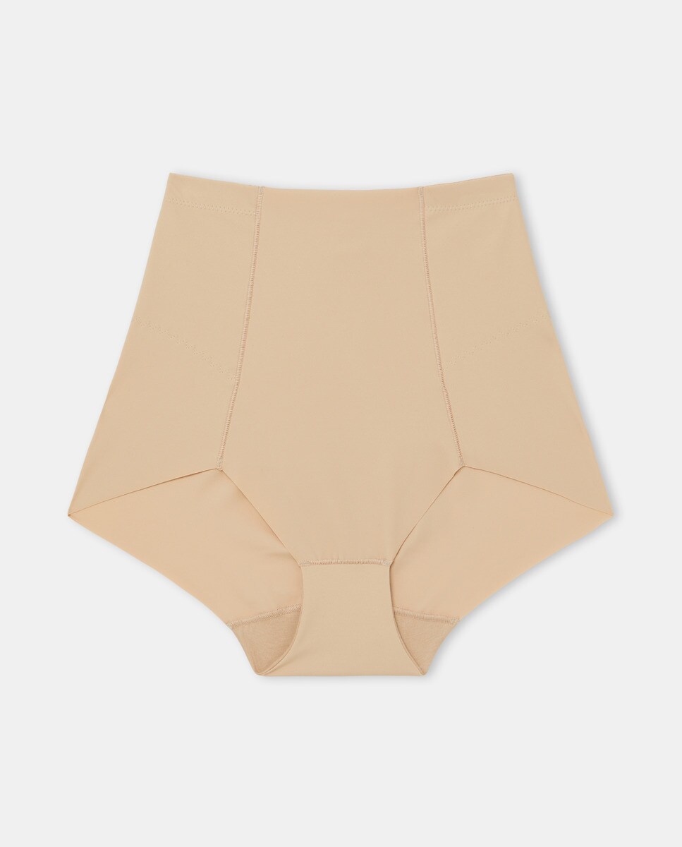 Cueca de Controlo com Corte Laser Bege-3