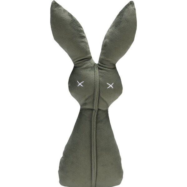 Green Rabbit velvet dog toy 27 cm 1 each