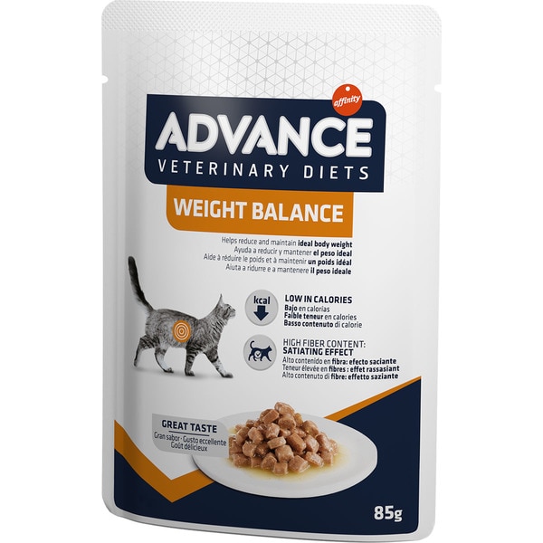 Veterinary Diets Weight Balance comida húmeda para gatos adultos sobre 85 g