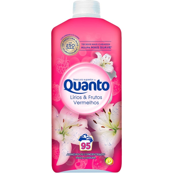 Amaciador Máquina Roupa LIírios & Frutos embalagem 95 doses