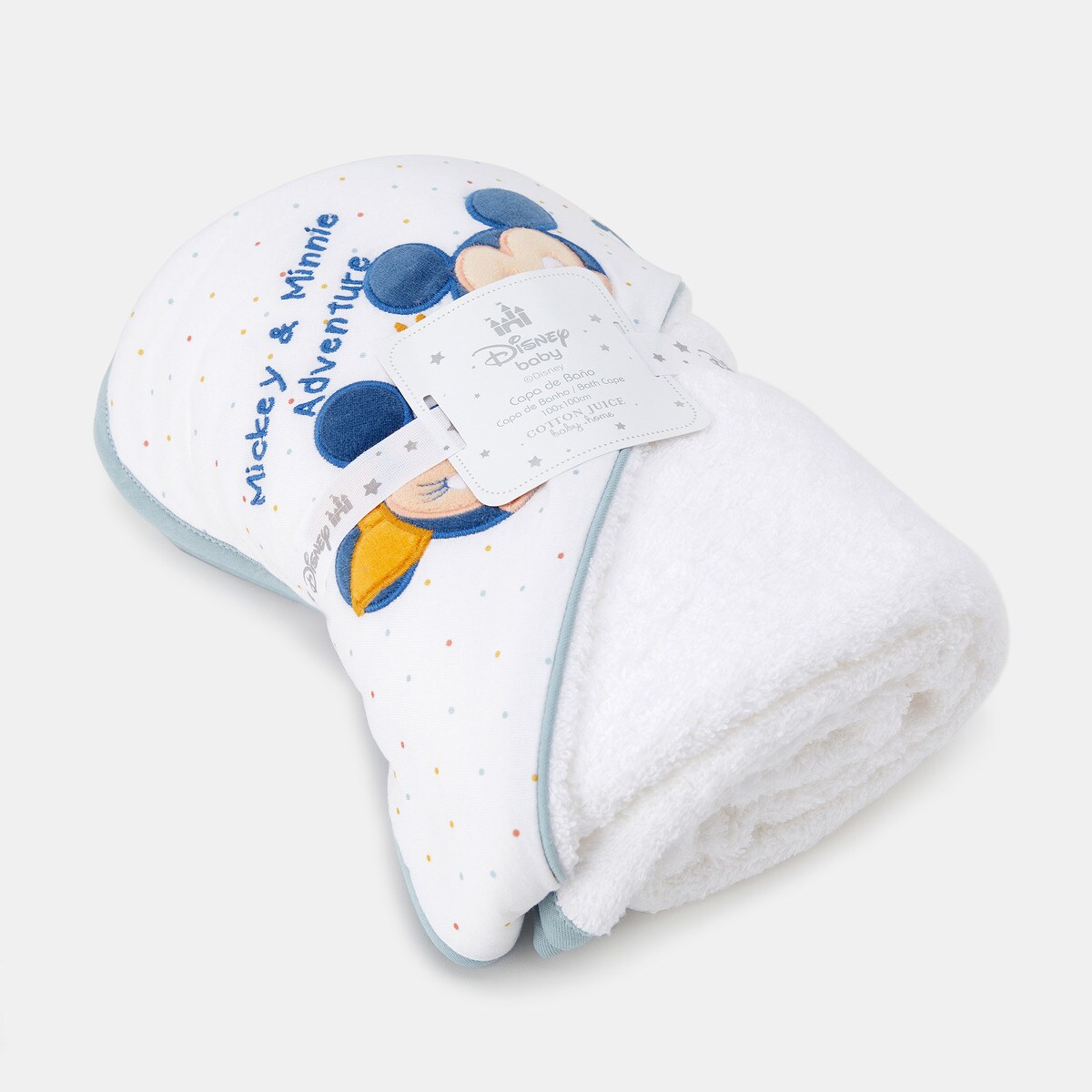 Capa de Banho Disney Baby Mickey and Minnie Bordada Multicolor-4