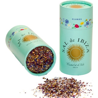 Sal de Ibiza Granito sal de Mesa com Flores embalagem 75 g