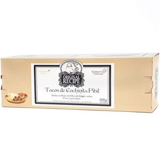 Original Recipe kit de tacos de cochinita incluye relleno tortillas de trigo y salsa envase 505 g - Gourmet Passion