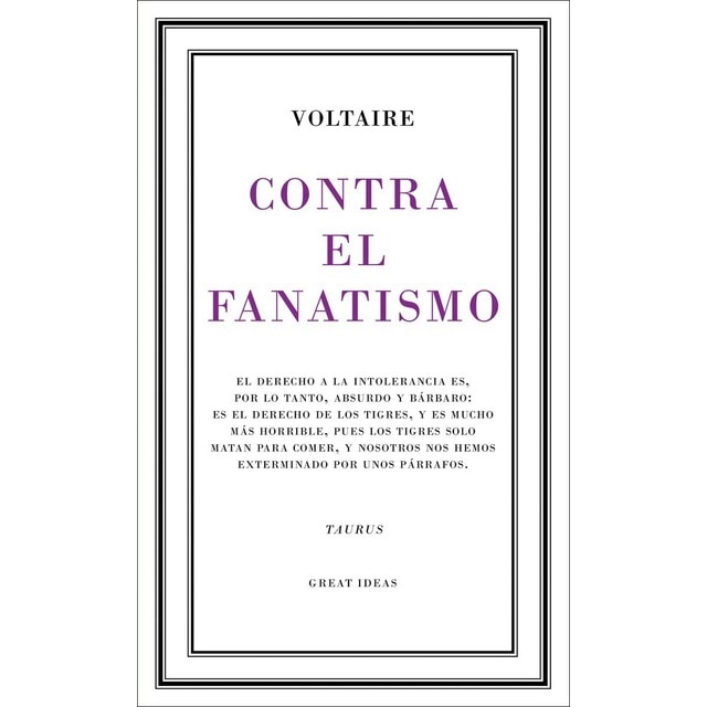 Contra el fanatismo religioso (Serie Great Ideas) (Tapa blanda)