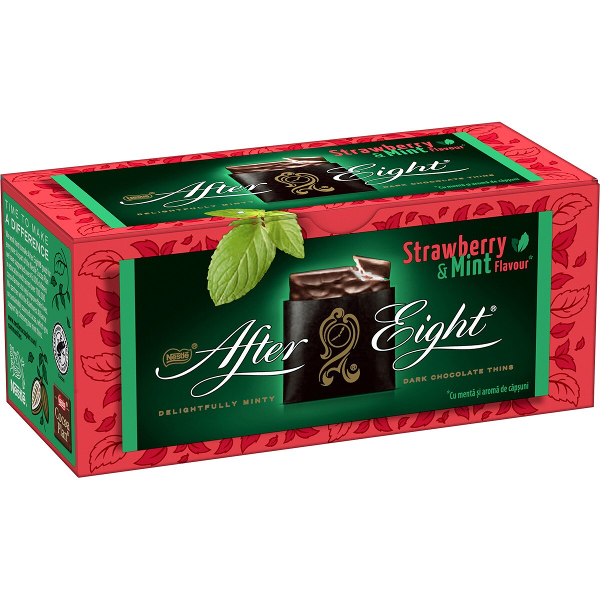 Láminas de chocolate, menta y fresa estuche 200 g · AFTER EIGHT · Supermercado El Corte Inglés