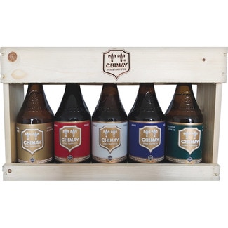 precios Chimay Cerveza Belga Trapense 5 Variedades Pack 5 Botellas 33 Cl (Strong Ale, Gold Ale, Roja, Azul Y Tripel) en Hipercor