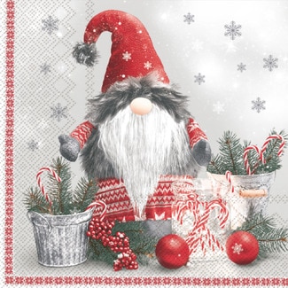 GABBIANO dekorative Servietten Zwerg 3-lagig 33x33 cm Paket 20 Einheiten