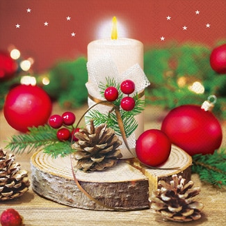 GABBIANO Pine Tree decorative 3-ply napkins 33x33 cm packet 20 units