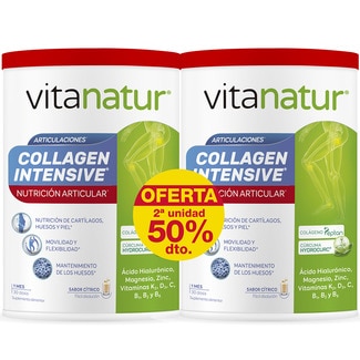 VITANATUR Collagen Intensive contribuyen a la nutrición articular y al mantenimiento de la movilidad latas 2x360 g