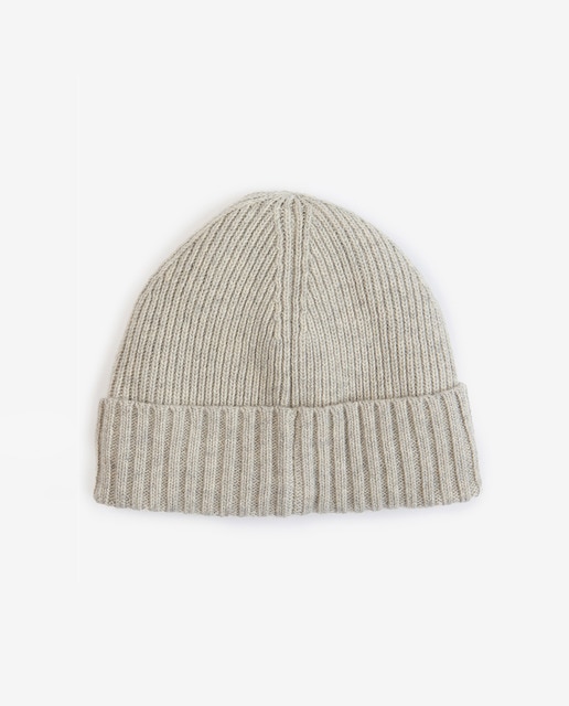 Gorro de hombre de lana con dobladillo acanalado