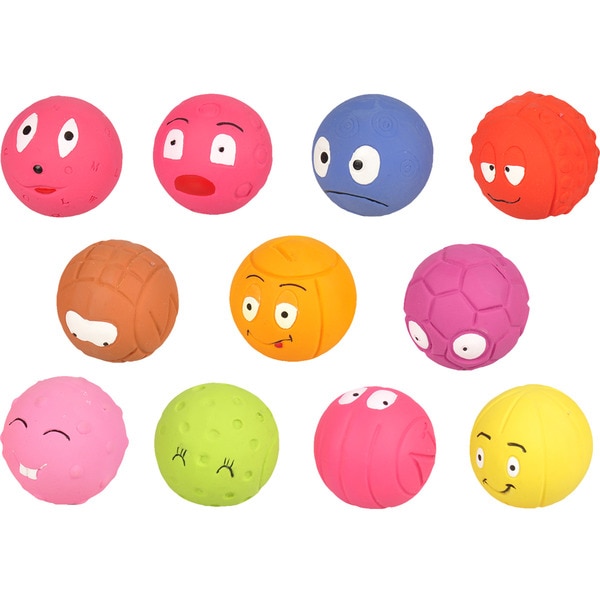 Ball latex dog toy assorted models 1 each