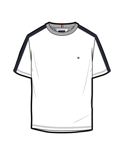 Camiseta de niño de cuello redondo y manga corta con logo