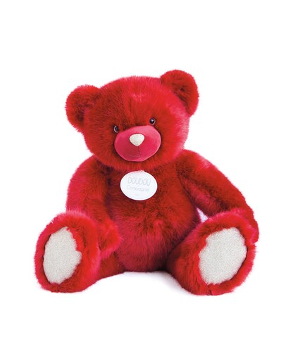 Oso de Peluche con purpurina Beso Rojo 80 cm