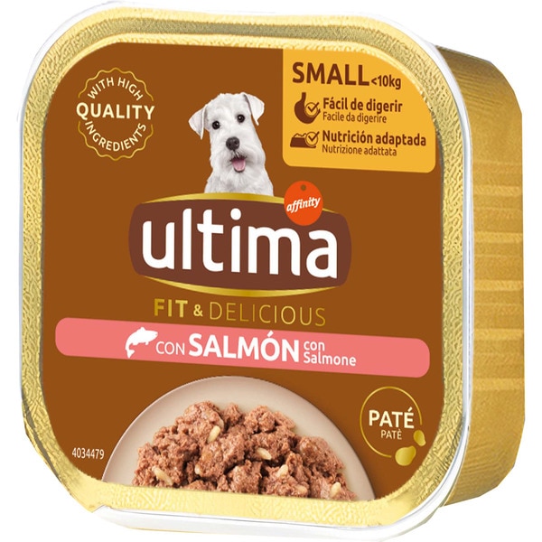 Fit&Delicious wet food with salmon for mini adult dogs tub 150 g