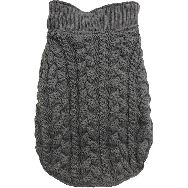 Grey Plaited Shearling dog sweater 35 cm 1 each