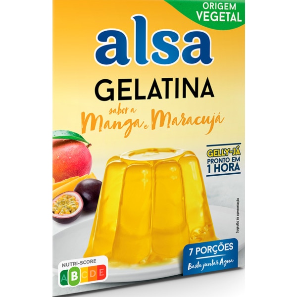 Gelatina Manga e Maracujá embalagem 105 g