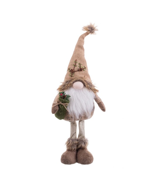 Papa Noel de pie tejido
