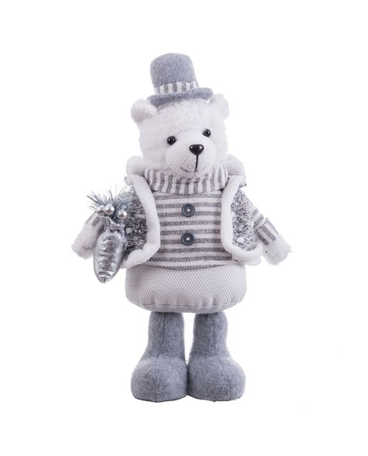 Oso polar de pie tejido