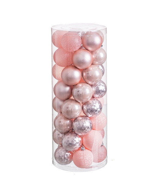 Set 40 bola poliéster rosa