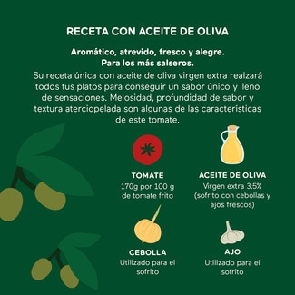 Tomate frito con aceite de oliva virgen extra sin gluten pack 3 envases 212 g - Orlando