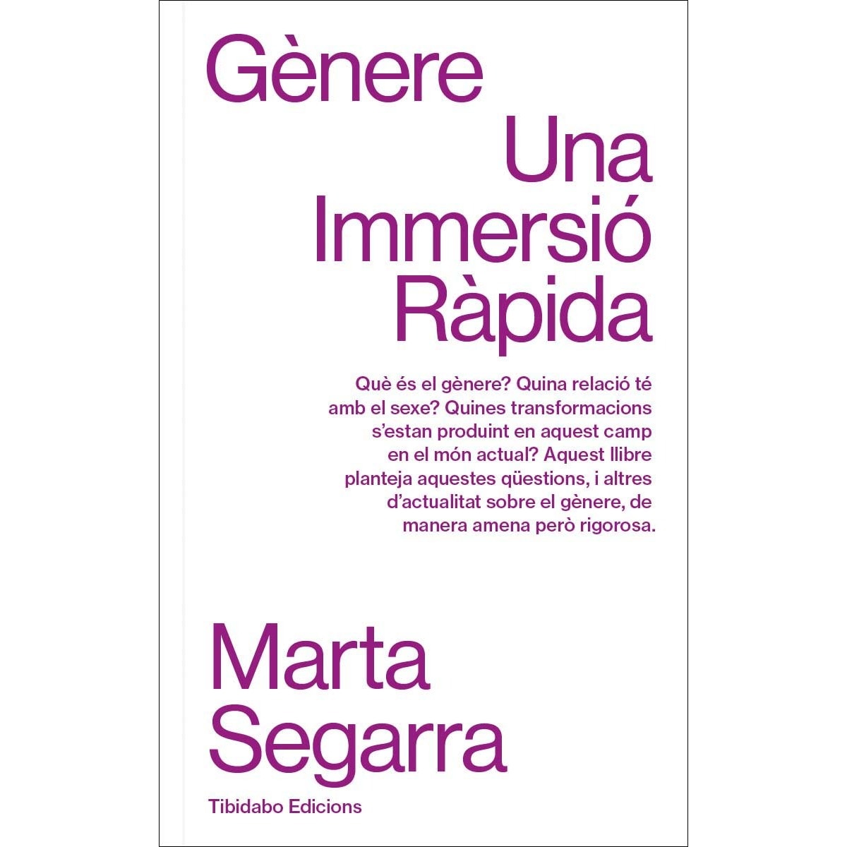 Imagem 0 de GÈNERE: Una Immersió Ràpida (Capa mole com abas)